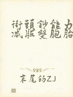 街头钞能力无删减版双胞胎