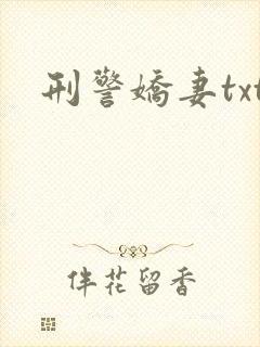刑警娇妻txt封面