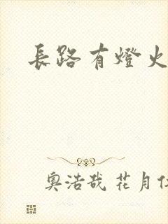 长路有灯火封面