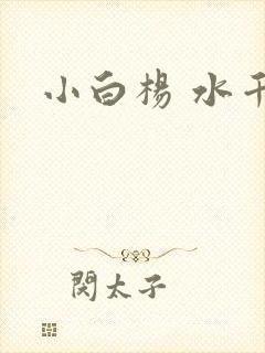 小白杨 水千丞