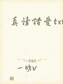 真情错爱txt封面