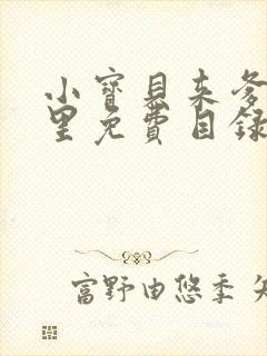 小宝贝来爹地怀里免费目录