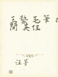 玉势 毛笔 撑开 夹住