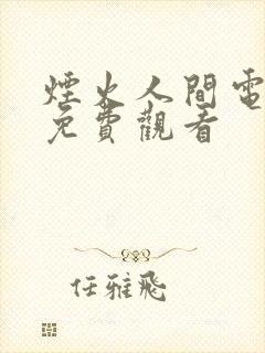 烟火人间电视剧免费观看封面