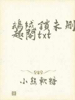 鹅绒锁未删除笔趣阁txt
