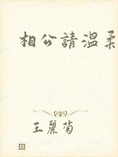 相公请温柔一点封面