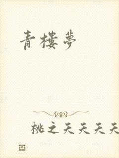 青楼梦封面