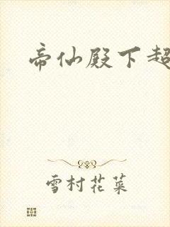 帝仙殿下超冷的封面