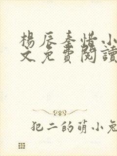 杨辰秦惜小说全文免费阅读最新