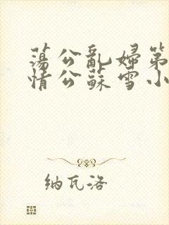 荡公乱妇第1章情公苏雪小说封面