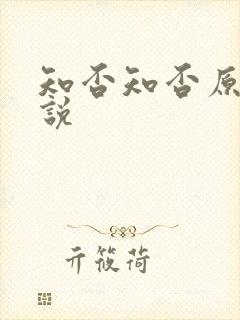 知否知否原著小说