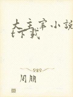 大主宰小说txt下载封面