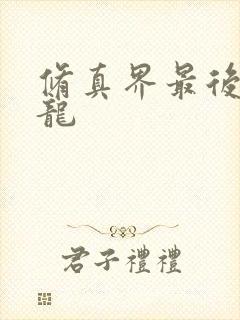 修真界最后一条龙