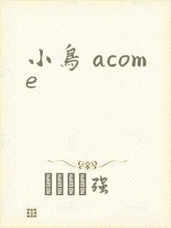 小鸟 acome