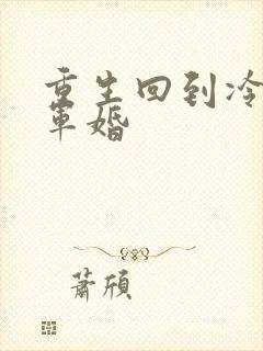 重生回到冷战前军婚