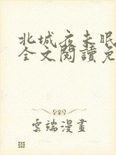 北城夜未眠小说全文阅读免费封面
