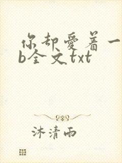 你却爱着一个sb全文txt