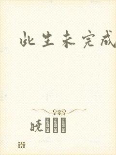 此生未完成