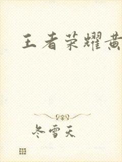 王者荣耀黄化网封面