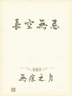 长空无忌封面