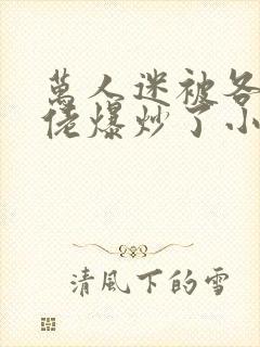 万人迷被各路大佬爆炒了小说