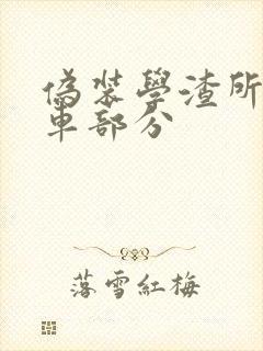 伪装学渣所有开车部分