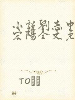 小说刘志中和张宏阳全文免费阅读无弹窗封面