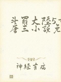 斗罗大陆5重生唐三小说免费阅读封面