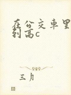 在公交车里c弄到高c封面