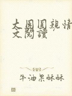 大团圆亲情会全文阅读