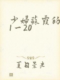 少妇苏霞的沉沦1一20