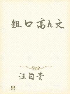 粗口高h文
