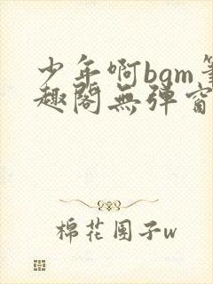 少年啊bgm笔趣阁无弹窗免费