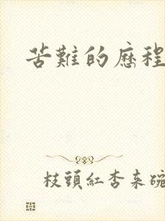 苦难的历程封面