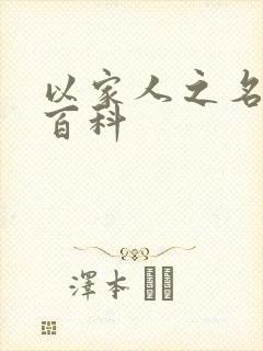 以家人之名百度百科