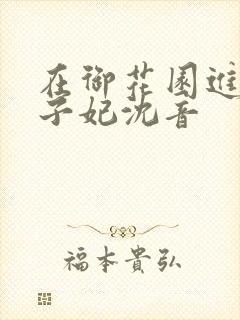 在御花园进入太子妃沈音