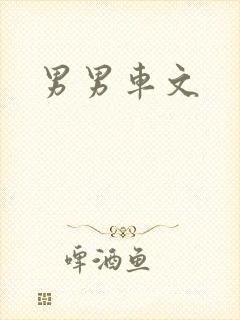 男男车文