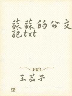 苏苏的公交车日记txt