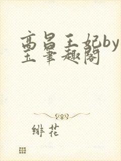 高昌王妃by黛玉笔趣阁