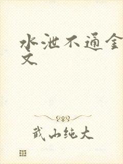 水泄不通金银原文