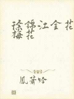 徐锦江金花瓶楷梅花