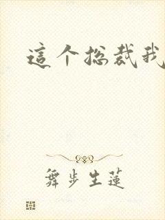 这个总裁我要了