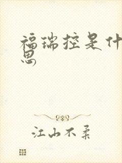 福瑞控是什么意思