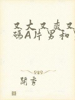 又大又爽又黄无码A片男和男