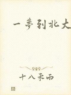 一梦到北大