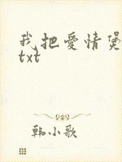 我把爱情煲成汤txt封面