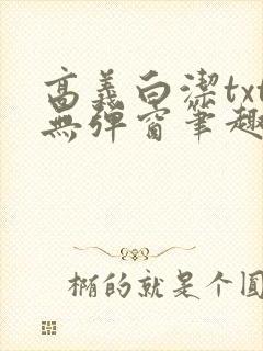 高义白洁txt无弹窗笔趣阁封面