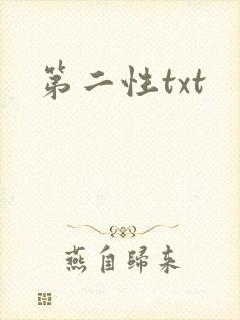第二性txt封面