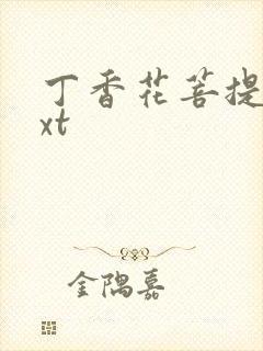 丁香花菩提树txt