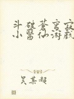 斗破苍穹寂寞的小医仙游戏世界